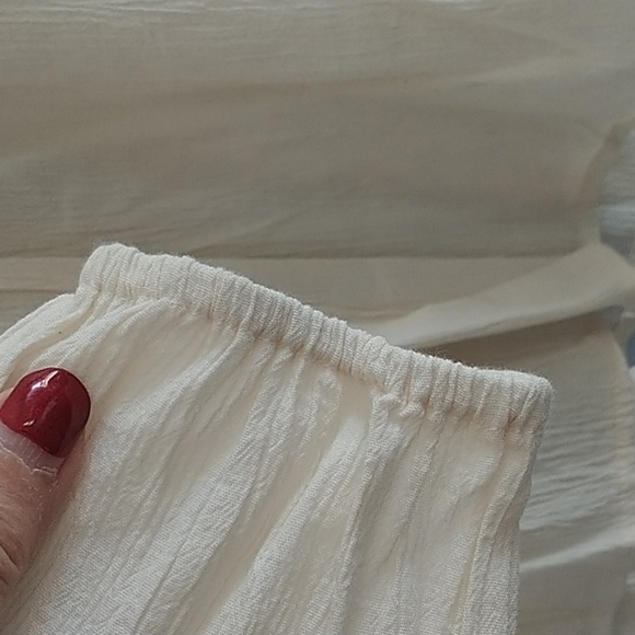 American Eagle Outfitters Bohemian Embroidered Top Blouse S - Picture 6 of 13